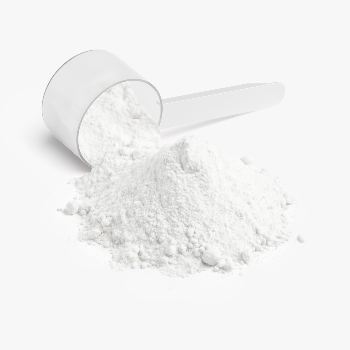 White powder in measuring scoop
