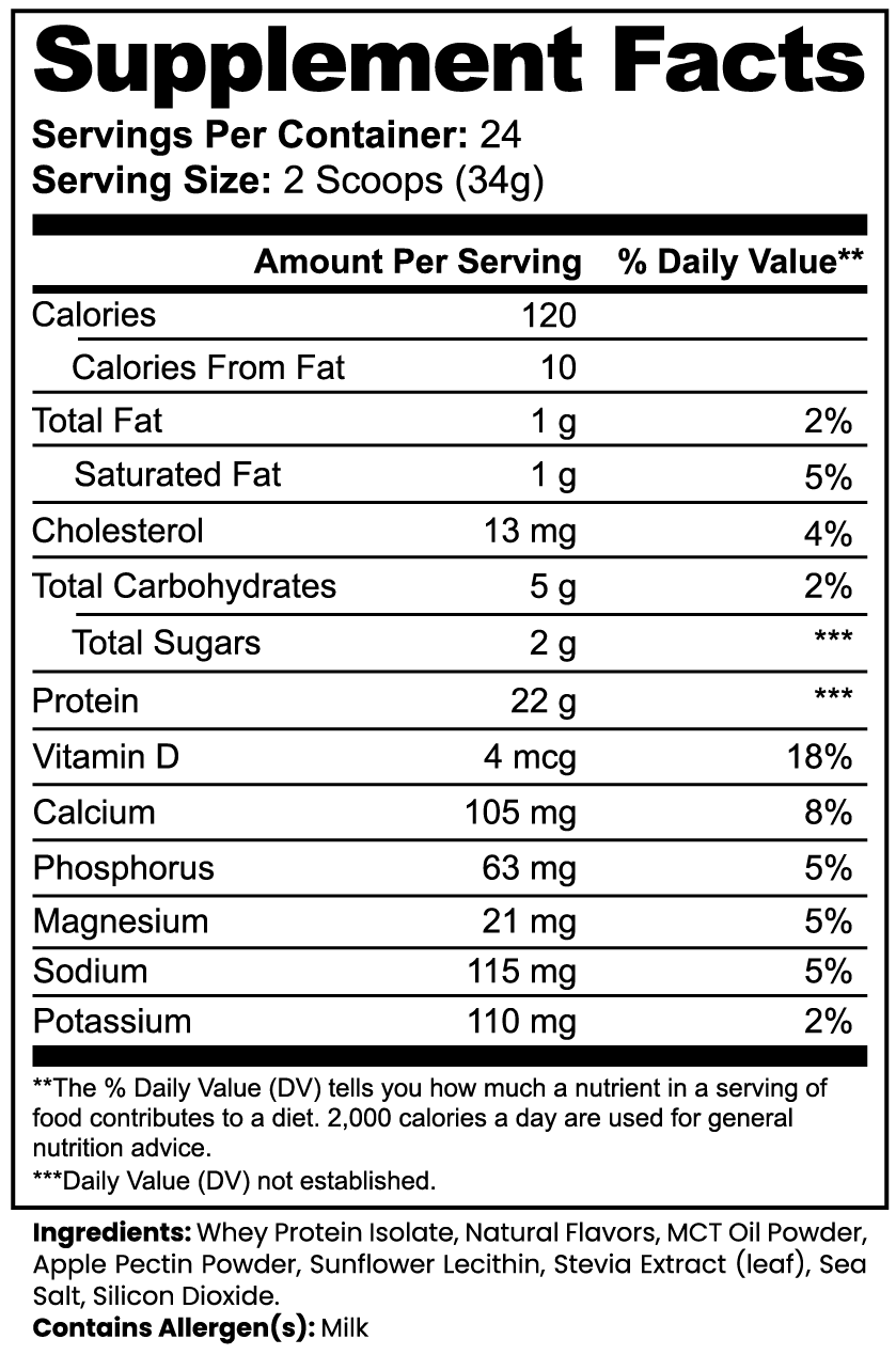 BROTEIN 100% Whey Protein Isolate (Vanilla)